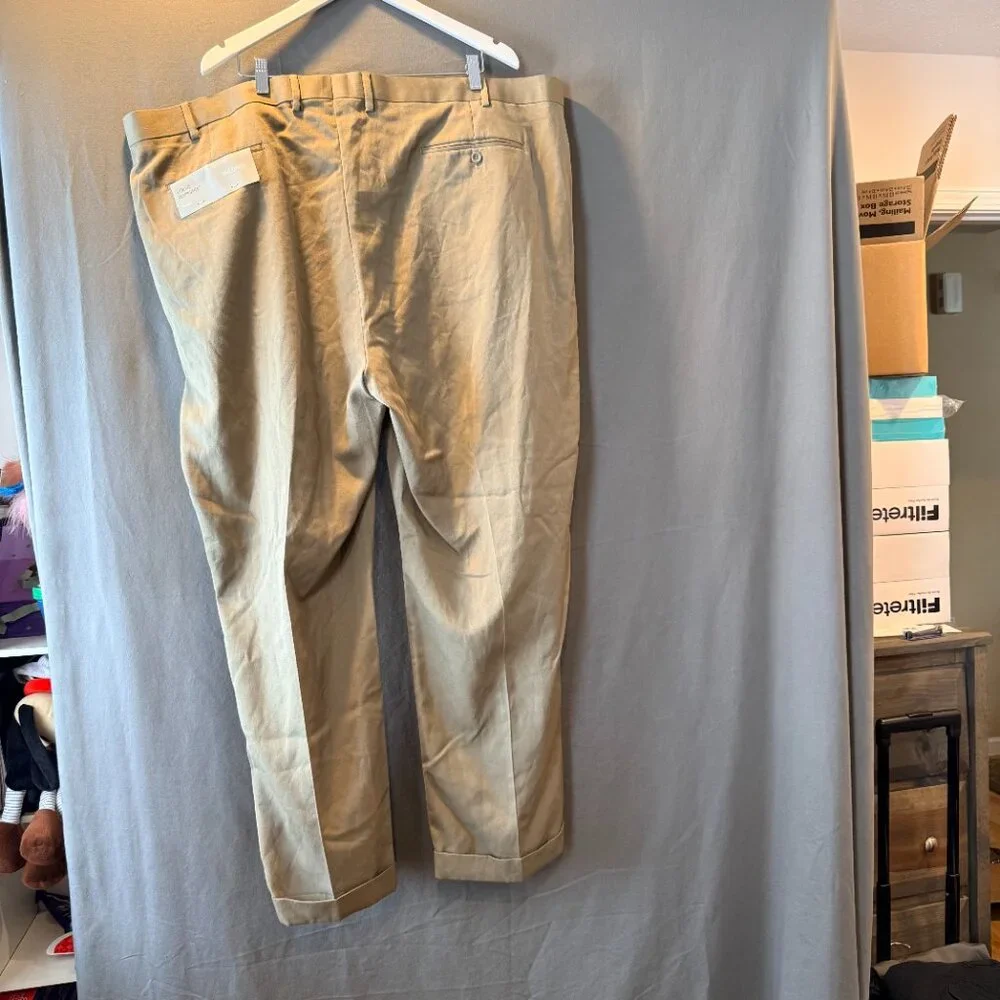 NWT Louis Raphael Khaki Pants 50x32